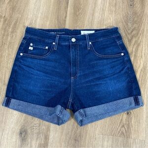 Adriano Goldschmied Hailey Ex-Boyfriend Roll Up Denim Shorts Dark wash size 29